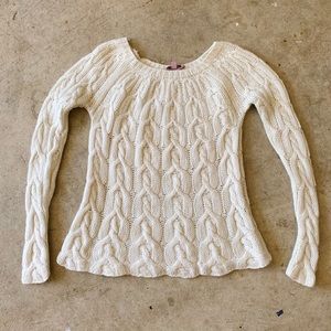 Calypso St. Barth cashmere cable sweater